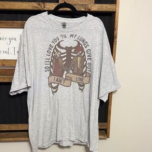 Gildan Light Gray Graphic Men's T-Shirt